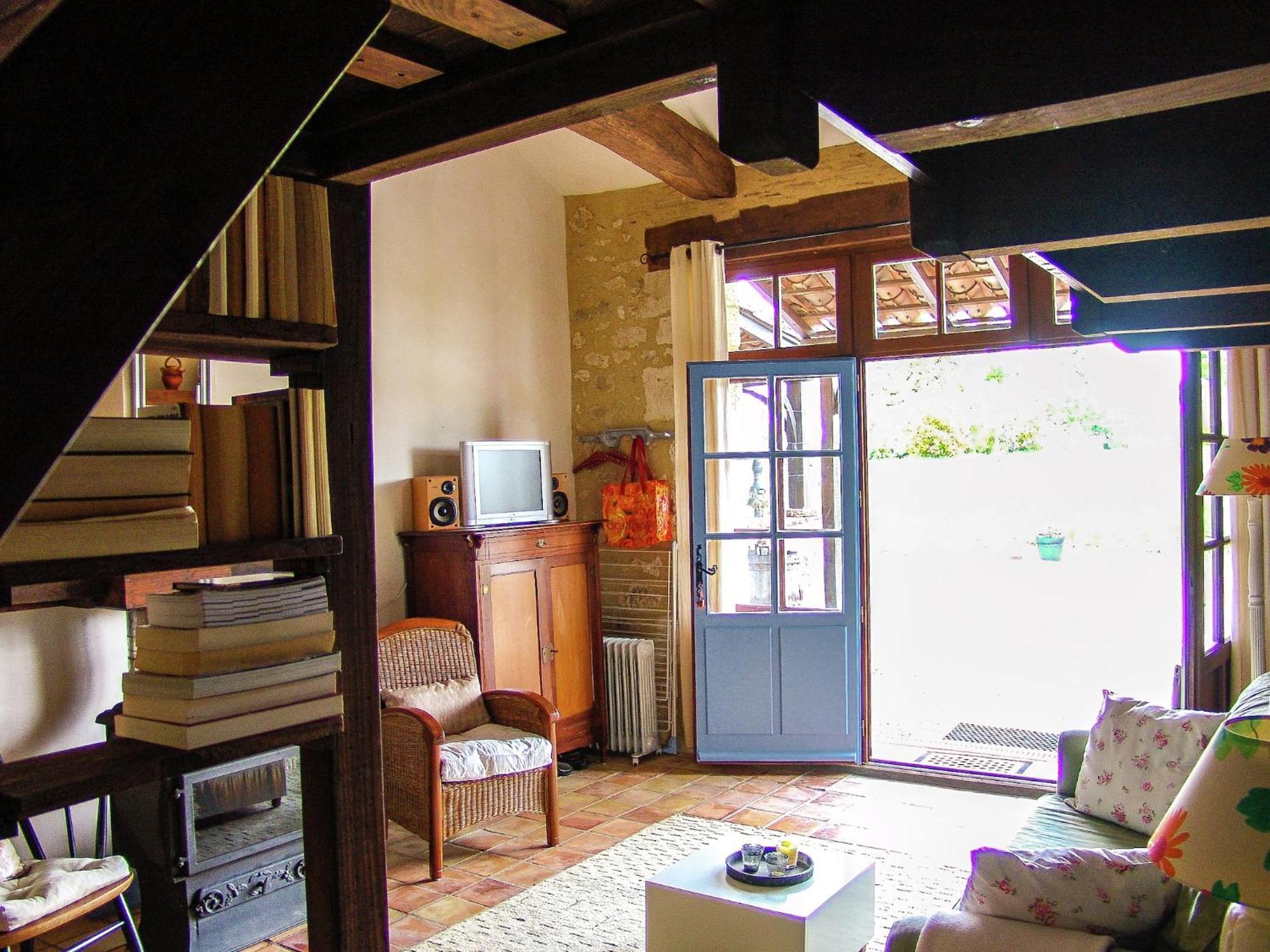 Snug Cottage In Saint Eutrope De Born With Pool Exteriör bild